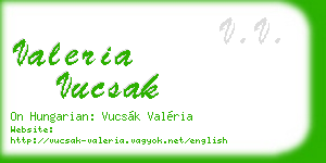 valeria vucsak business card