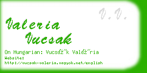 valeria vucsak business card